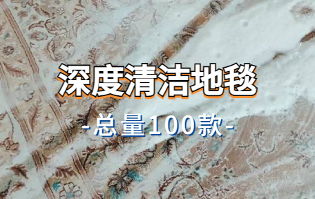 【100款】深度清洁地毯解压视频素材-零八素材网