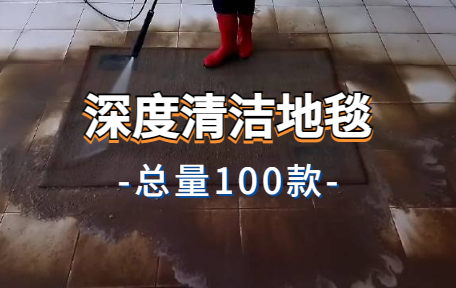 【100款】深度清洁地毯解压视频素材-零八素材网