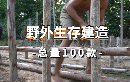 【100款】野外生存建造解压视频素材-零八素材网