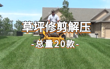 【20款】草坪修剪解压视频素材-零八素材网