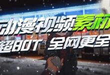 [独家整理]总量80T=8万G 30万款以上动漫视频素材合集 超全 持续更新~-零八素材网